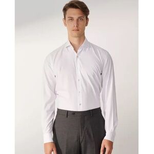 NWT SST&C Men's Slim Fit Button Down Dress Shirt - 17.5